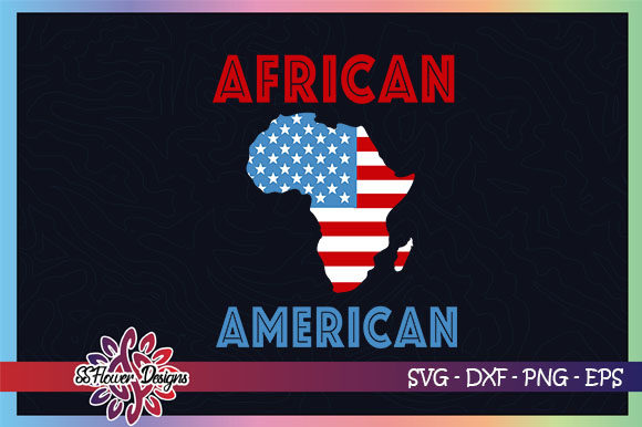 African American Africa Map USA Flag