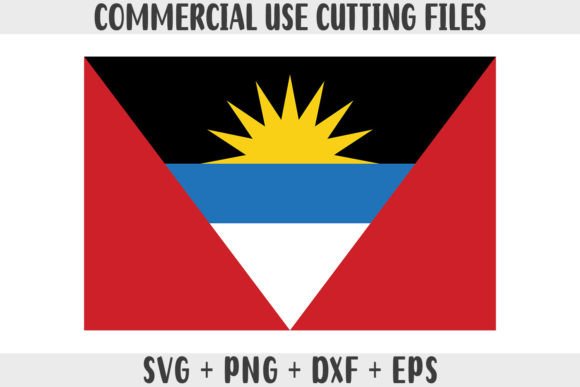 Antigua and Barbuda Flag Original Colors: Graphics for Crafts
