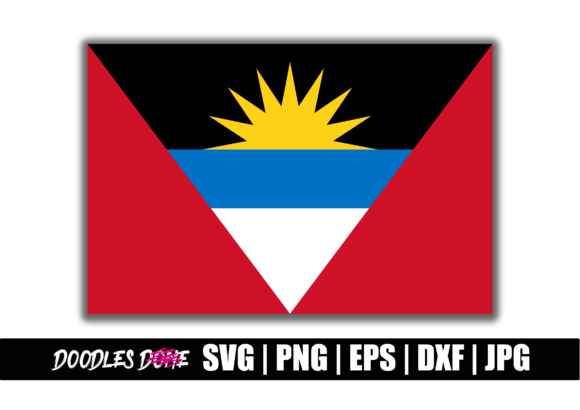 Antigua and Barbuda Flag SVG: Graphics & Crafts Ready