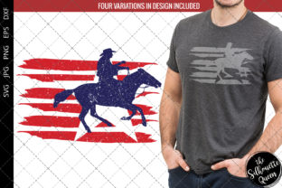 Cowboy-Rancher-Rodeo Flag Graphics for Crafts