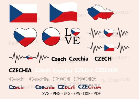 Czech Flag Bundle SVG: Graphics & Crafts for Brand Campaigns
