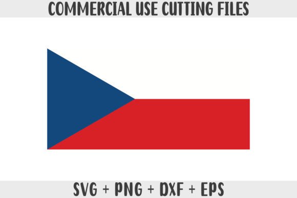 Czechia Flag SVG Original Colors: Graphics for Crafts & Branding