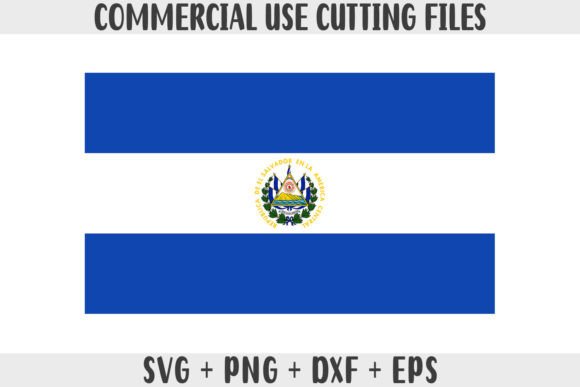 El Salvador Flag SVG Original Colors