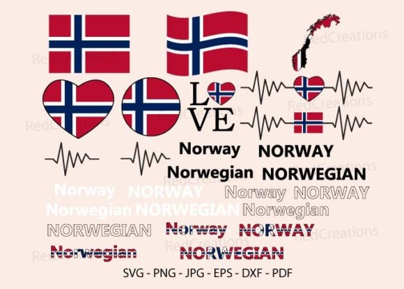 Flag Of Norway Svg For Embroidery