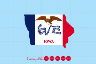 Iowa State with Flag Background