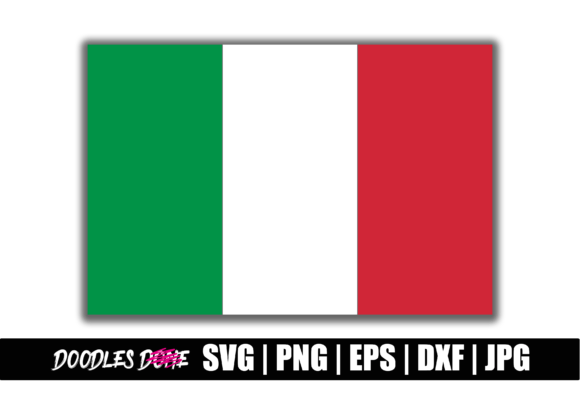 Italy Flag SVG for Crafts & Graphics