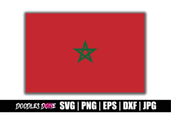 Morocco Flag SVG: Graphics for Crafts & Creative Branding