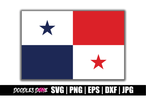 Panama Flag SVG for Crafts & Graphics