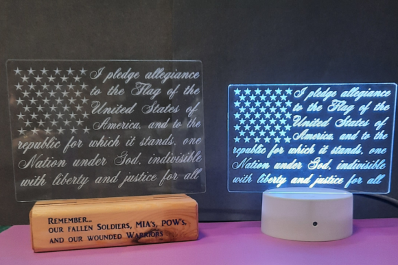 Pledge of Allegiance Flag Graphics for Crafts