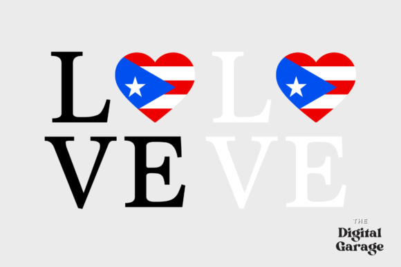 Puerto Rico Flag, Love Puerto Rico SVG Graphics