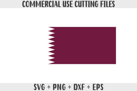 Qatar Flag SVG Original Colors: Graphics for Crafts & Content