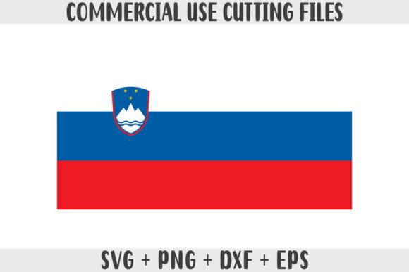 Slovenia Flag SVG Original Colors: Graphics for Crafts & Local Branding