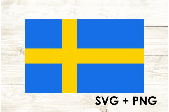 Sweden Flag SVG for Crafts and Graphics