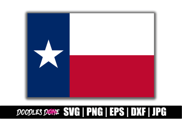 Texas Flag State SVG for Graphics & Crafts