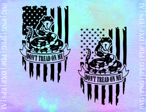 US Don’t Tread on Me Flag SVG
