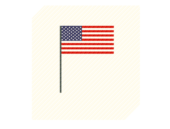 USA American Flag Graphic for Crafts & Design