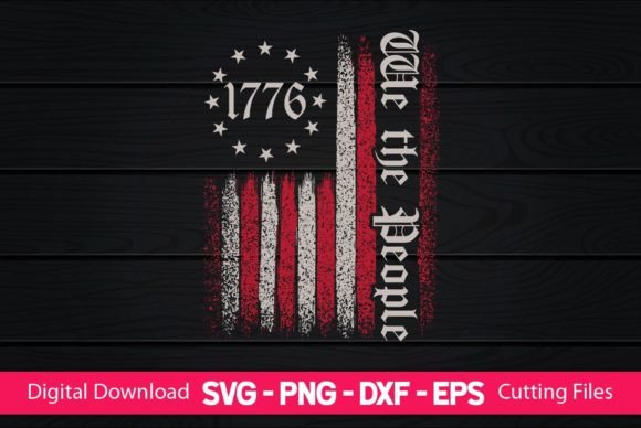 We the People American Flag Graphics for Crafts