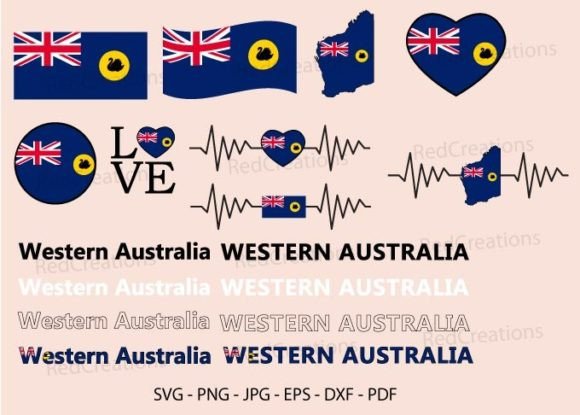 Western Australia Flag SVG Bundle: Graphics for Crafts