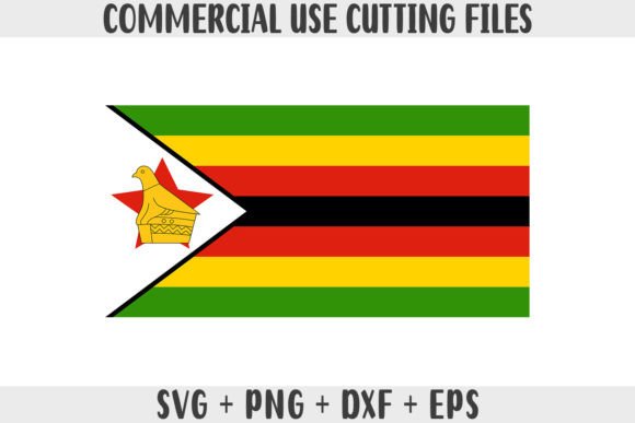 Zimbabwe Flag SVG Original Colors
